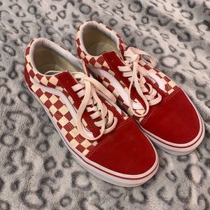 Red checkered vans